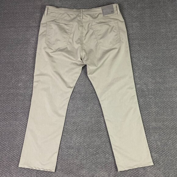 AG Adriano Goldschmied Everett Slim Straight Pants Mens 40x32 Performance Beige - Picture 4 of 16